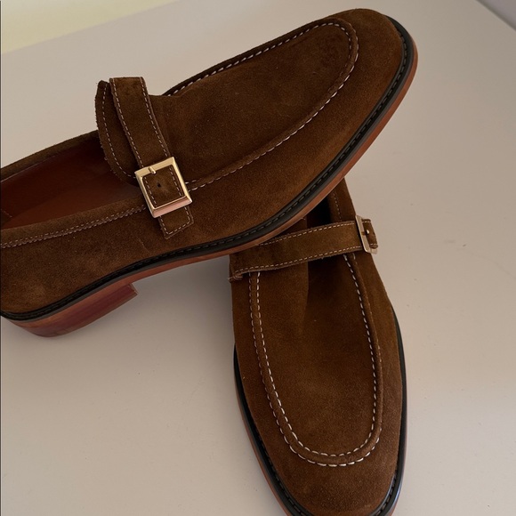 Vintage Foundry Men\'s Brown Suede Loafers Sz 10.  NWOB. Box28 main image 5